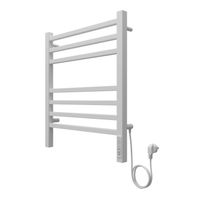 Полотенцесушитель электрический AZARIO ANCONA 500/600 квадрат, 7 секций, диммер справа, белый арт-AZ71856W — фото 6, Электрические полотенцесушители