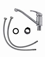 OneLife смеситель для кухни однорычажный полимерный, хром арт-P01-000cr — фото 5, Смесители для кухни