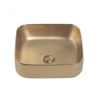 Раковина накладная ABBER Rechteck золото матовое арт-AC2211MMG — фото 3, Раковины накладные