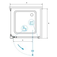 Душевой уголок RGW PA-135-1 (PA-105 + Z-060-1) 900x900 4108135199-011 — фото 1, Прямоугольные душевые уголки