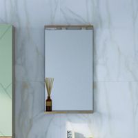 Товар: Зеркало Бриклаер КРИСТАЛЛ 40 см, дуб гранж песочный 4627125417030 - фото 1 Зеркало Бриклаер КРИСТАЛЛ 40 см, дуб гранж песочный 4627125417030 — фото 1, Зеркала в ванную комнату