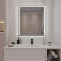 Зеркало с LED-подсветкой CARRERA (80*90) /AQUA DE MARCO Car80/90 — фото 1, Зеркала в ванную комнату