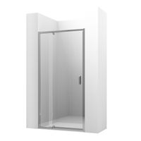 Дверь в нишу Ambassador Elysium 111021103KX (90х200) хром,стекло прозрачное,распашная,1 место — фото 1, Распашные душевые двери