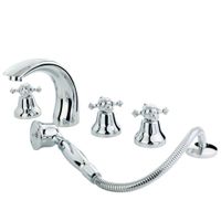 PRESTIGE См-ль на борт ванны, на 5 отв., хром арт-31608 — фото 3, Смесители на борт ванны