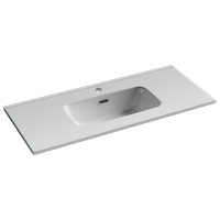 CN7030 Раковина мебельная накладная Compact 910x395x170, цвет белый — фото 1, Раковины накладные