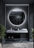 Зеркало для ванной комнаты SANCOS Sfera D1200 c фоновой подсветкой, арт. арт-SF1200 — фото 3, Зеркала в ванную комнату