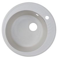 Кухонная мойка AZARIO Solo 505x505x190 искусственный мрамор, сифон в комплекте, цвет бежевый арт-CS00105232 — фото 5, Кухонные мойки