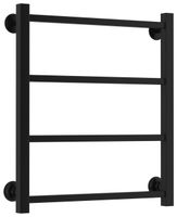 Полотенцесушитель водяной Стилье Версия-КН 600х500 (4) П 20х20 Чёрный арт-17640-6050 — фото 4, Водяные полотенцесушители