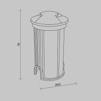 Встраиваемый светильник Outdoor O044DL-L1S3K1 — фото 11, Уличное освещение