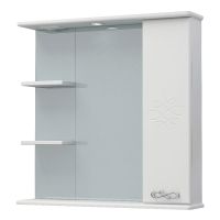 шкаф-зеркало Версаль 75С белый арт-MFR14769WT — фото 1, Зеркальные шкафы в ванную