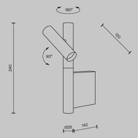 Настенный светильник (бра) Maytoni MOD433WL-L3N3K — фото 7, Бра