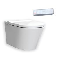 Товар: Унитаз HATRIA H-SMART подвесной безободковый с крышкой-биде цвет белый арт-Y9D301 - фото 1 Унитаз HATRIA H-SMART подвесной безободковый с крышкой-биде цвет белый арт-Y9D301 — фото 1, Подвесные унитазы