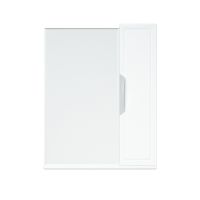 шкаф-зеркало Альфа 55 белый MFR80017WT — фото 1, Зеркальные шкафы в ванную