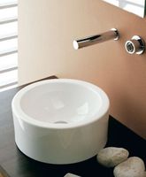 Раковина Scarabeo GIOVE накладная без перелива без отверстий цвет белый арт-8034 — фото 2, Раковины накладные