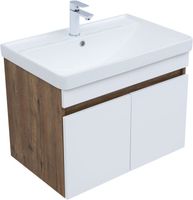 Тумба под раковину Aquanet Оптима 70 дуб рустикальный/белый сатин 00344792 — фото 13, Тумбы под раковину