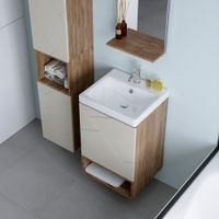 Ниша для тумбы Бриклаер КРИСТАЛЛ 50 см, дуб крафт табачный 4627125416842 — фото 6, Тумбы с раковиной