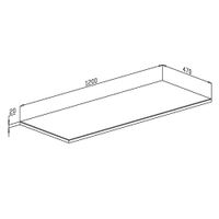 Столешница массив Оливия 1200*470*20 арт-12393 — фото 7, Столешницы под раковину