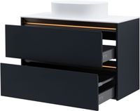 Тумба под раковину Allen Brau Activity 100 1.34014.AM антрацит матовый/олива браш — фото 16, Тумбы под раковину