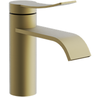 Смеситель для раковины BELZ , брашированное золото арт-B10812-5 — фото 1, Смесители для раковины