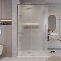 Душевое ограждение Grossman Galaxy 1/2.K33.01.70.10.02-1/2.K33.01.10L.10.02 (70х100х195) раздвижная,хром,стекло шиншилла,2 места арт-300.K33.01.70R10L.10.02 — фото 4, Прямоугольные душевые уголки