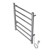 Полотенцесушитель электрический AZARIO PARMA 500/600 6 секций, диммер справа, хром арт-AZ10856 — фото 2, Электрические полотенцесушители