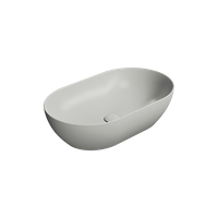 Товар: раковина накладная PURA 60x37 без перелива серый матовый арт-883417 - фото 2 раковина накладная PURA 60x37 без перелива серый матовый арт-883417 — фото 2, Раковины накладные