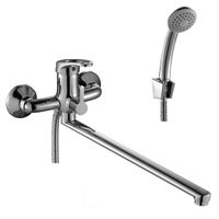 B35 Смеситель для ванны, с плоск.изливом 350мм, р/ОД, хром, ROS, B35-32 — фото 1, Смеситель для ванны