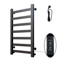 Полотенцесушитель Диана Пэк сп 1 80х40 Al черный арт-ПэкДиана1/8040Alчерн — фото 1, Электрические полотенцесушители