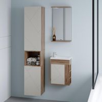 Товар: Тумба под раковину подвесная Бриклаер КРИСТАЛЛ латте, 40 см арт-4627125416903 - фото 7 Тумба под раковину подвесная Бриклаер КРИСТАЛЛ латте, 40 см арт-4627125416903 — фото 7, Тумбы с раковиной