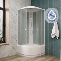 Ограждение VIVA90B N душевое Ceruttispa без поддона (90x90x195) — фото 267, Прямоугольные душевые уголки