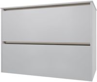 Тумба под раковину Allen Brau Activity 90 белый матовый/олива браш арт-1.34013.WM — фото 3, Тумбы под раковину