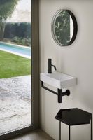 раковина подвесная/встраиваемая NUBES 40x23 без отверстия под смеситель, без перелива белый арт-9636011 — фото 4, Раковины подвесные