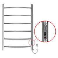 Полотенцесушитель электрический AZARIO VERONA 500/800 6 секций, диммер справа, хром арт-AZ04858 — фото 3, Электрические полотенцесушители