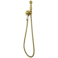 OXFORD Гигиенический душ.набор, см-ль моноком.встр.с держателем/лейка/шланг латунь, бронза 30530 — фото 4, Гигиенические души