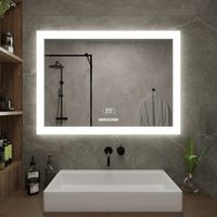 Зеркало с LED-подсветкой ELTON (91,5*68,5) /AQUA DE MARCO Elt90/70 — фото 1, Зеркала в ванную комнату