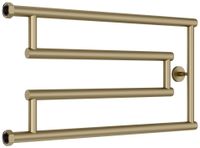 Полотенцесушитель водяной Сунержа High-Tech+ model "G" 320х650 Золотой шёлк арт-32-4051-3265 — фото 4, Водяные полотенцесушители