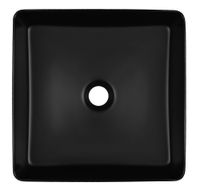 Раковина-чаша Azario 400х400х110 накладная, квадратная, черный матовый арт-AZ-2179-MB — фото 1, Раковины накладные