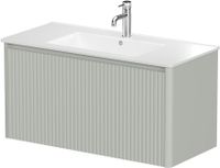 Тумба под раковину Allen Brau Gravity 100 1.370018.PWM папирус матовый — фото 8, Тумбы под раковину