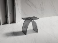 Стульчик для ванной прозрачный ABBER Kristall AT1739Onyx черный — фото 3, Сиденья