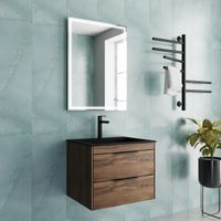 База под раковину Chiara 2D 600 подвесная, 2 выкатных ящика soft-close, C.Oak арт-VMC-2C2600CO — фото 1, Тумбы под раковину