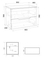 Товар: Orange Line Li-80TubMDF+B04-405W тумба с раковиной подвесная 80 см, черный/белый Li-80TubMDF+B04-405W - фото 2 Orange Line Li-80TubMDF+B04-405W тумба с раковиной подвесная 80 см, черный/белый Li-80TubMDF+B04-405W — фото 2, Тумбы с раковиной