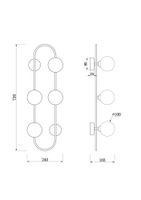 Настенный светильник (бра) Freya FR5233WL-04BS1 — фото 3, Бра