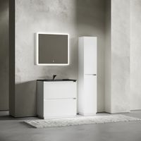 Тумба под раковину SANCOS Libra Floor напольная, 790х450х840, c двумя ящиками оснащенными доводчиками, белый глянец , арт. арт-LB80FW — фото 10, Тумбы под раковину