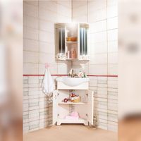 Комплект мебели для ванной Бриклаер КАНТРИ 60K, бежевый — фото 5, Комплекты мебели для ванной