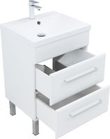 Тумба под раковину Aquanet Лукка 60 белый арт-00302396 — фото 5, Тумбы под раковину