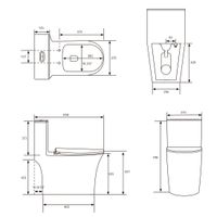 Унитаз напольный Grossman Thin Rim (656х370х796) тонкий ободок,белый с тонкой крышкой,микролифт,смыв торнадо,1 место арт-GR-5607SQ — фото 10, Напольные унитазы
