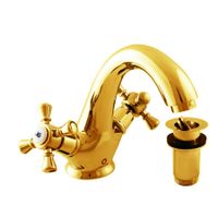 Смеситель Morava retro для раковины с донным клапаном пласт, арт-MK329.5KZ — фото 3, Смесители для раковины