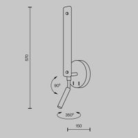 Настенный светильник (бра) Maytoni MOD214WL-L8W3K — фото 7, Бра