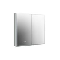 Шкаф зеркало для ванной с подсветкой Aquatek AQ7803B-MLC, прямоугольное, сенсорное управление, 800*700*133 — фото 1, Зеркальные шкафы в ванную