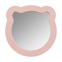 Зеркало КАСПЕР МИШКА, фигурное, розовый матовый 1A283502CR1E0 — фото 1, Зеркала в ванную комнату